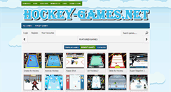 Desktop Screenshot of hockey-games.net