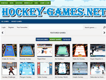 Tablet Screenshot of hockey-games.net